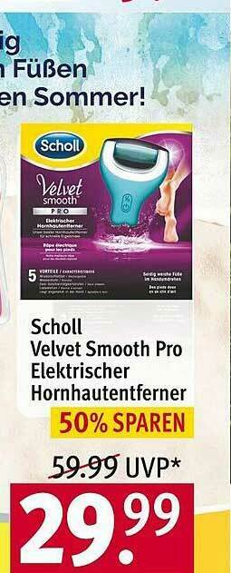 Rossmann Scholl Velvet Smooth Pro Elektrischer Hornhautentferner Angebot