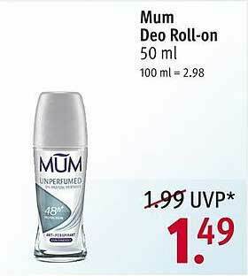 Rossmann Mum Deo Roll-on Angebot