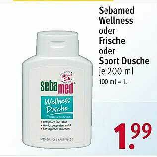 Rossmann Sebamed Wellness Oder Frische Oder Sport Dusche Angebot