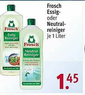 Rossmann Frosch Essig- Oder Neutralreiniger Angebot