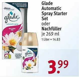 Rossmann Glade Automatic Spray Starter Set Oder Nachfüller Angebot