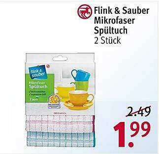 Rossmann Flink & Sauber Mikrofaser Spültuch Angebot