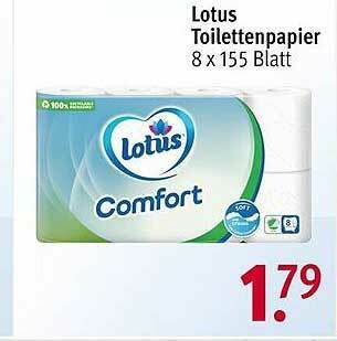 Rossmann Lotus Toilettenpapier Angebot