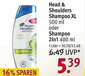 Rossmann Head & Shoulders Shampoo XL Oder 2in1 Angebot