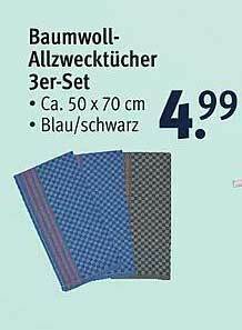 Rossmann Baumwoll-allzwecktücher 3er-set Angebot