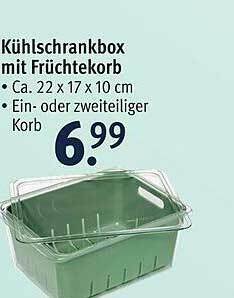 Rossmann Kühlschrankbox Mit Früchtekorb Angebot