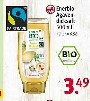 Rossmann Enerbio Agaven-dicksaft Angebot