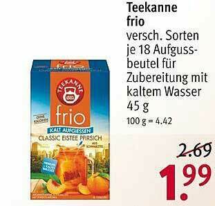 Rossmann Teekanne Frio Angebot