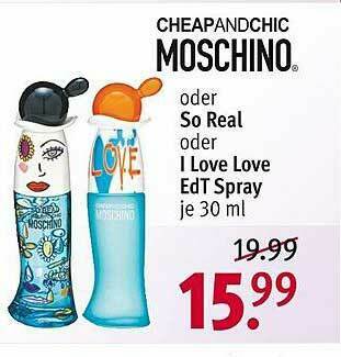 Rossmann Cheapandchic Moschino Oder So Real Oder I Love Love Edt Spray Angebot