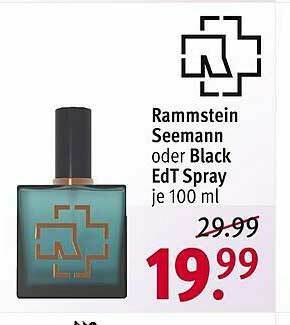 Rossmann Rammstein Seemann Oder Black Edt Spray Angebot