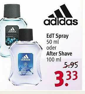 Rossmann Adidas Edt Spray Oder After Shave Angebot