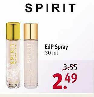 Rossmann Spirit Edp Spray Angebot