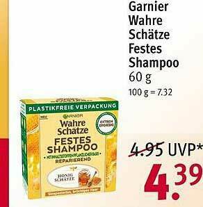 Rossmann Garnier Wahre Schätze Festes Shampoo Angebot