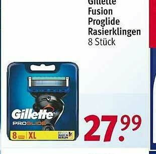 Rossmann Gillette Fusion Proglide Rasierklingen Angebot