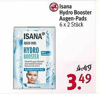 Rossmann Isana Hydro Booster Augen-pads Angebot