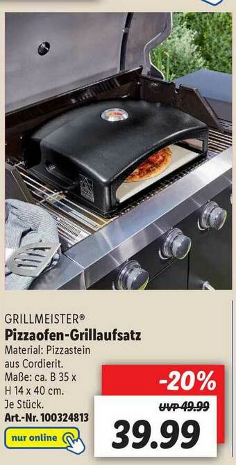 Lidl Grillmeister Pizzaofen-grillaufsatz Angebot