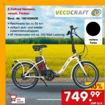 Netto Marken-Discount Vecocraft E-faltrad Nemesis Angebot