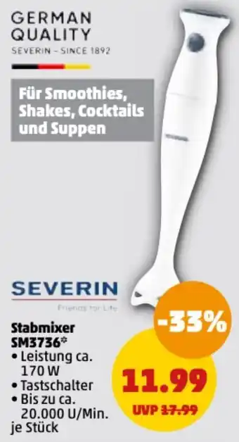 PENNY Severin Stabmixer SM3736 Angebot