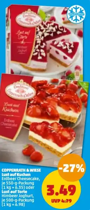 PENNY Coppenrath & Wiese Lust auf Kuchen 550 g oder Lust auf Torte 500 g Packung Angebot