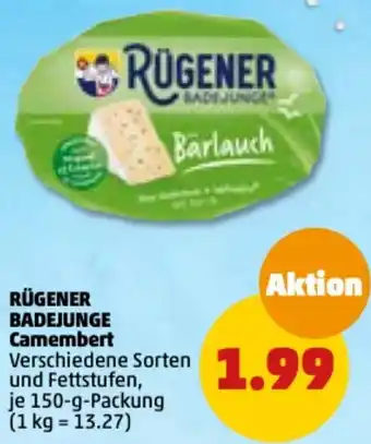 PENNY Rügener Badejunge Camembert 150 g Packung Angebot