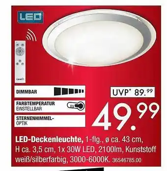 Franz Knuffmann Led-deckenleuchte Angebot