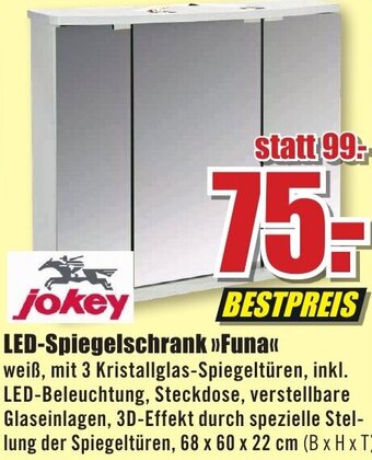 B1 Discount Baumarkt Jokey LED Spiegelschrank Funa Angebot
