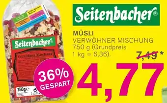 KODi Seitenbacher Müsli 750 g Angebot