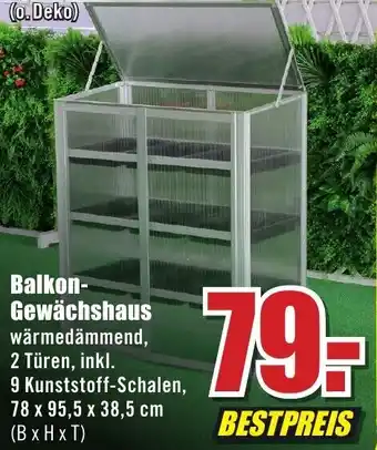 B1 Discount Baumarkt Balkon Gewächshaus Angebot