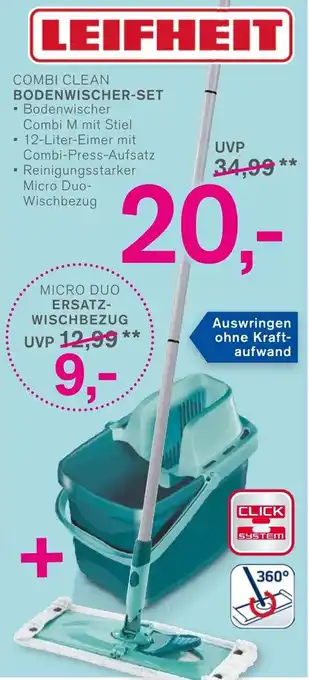 KODi Leifheit Combi Clean Bodenwischer Set Angebot