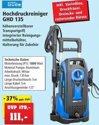 Thomas Philipps Güde Hochdruckreiniger GHD 135 Angebot