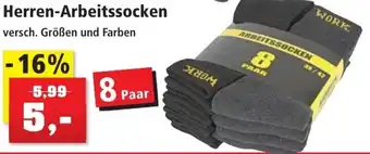 Thomas Philipps Herren Arbeitssocken 8 Paar Angebot