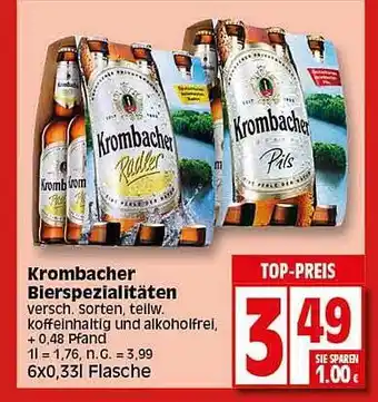 Elli Markt Krombacher bierspezialitäten Angebot