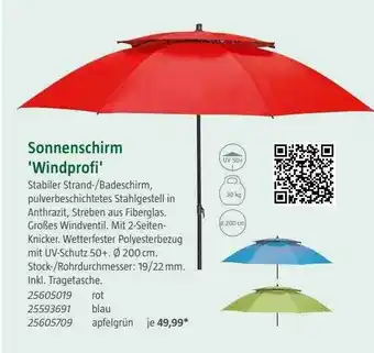 Bauhaus Sonnenschirm 'windprofi' Angebot