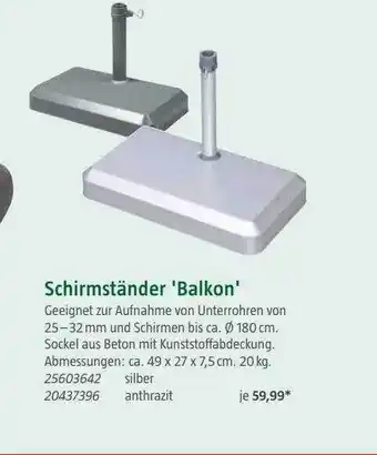 Bauhaus Schirmständer Angebot