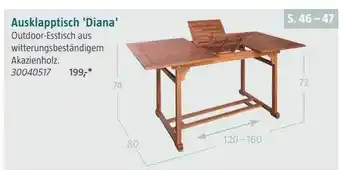 Bauhaus Ausklapptisch 'diana' Angebot