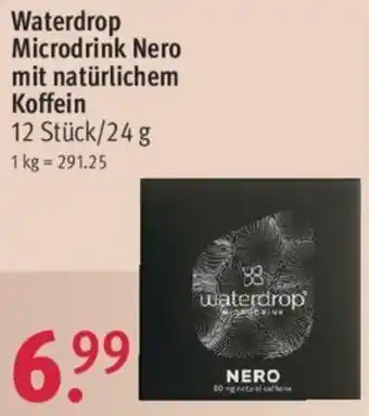 Rossmann Waterdrop Microdrink Nero mit natürlichem Koffein 12 Stück/24 g Angebot