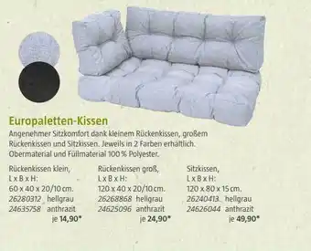 Bauhaus Europaletten-kissen Angebot