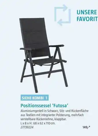 Bauhaus Positionssessel 'futosa' Angebot