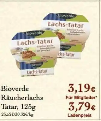 LPG Biomarkt Bioverde räucherlachs tatar Angebot