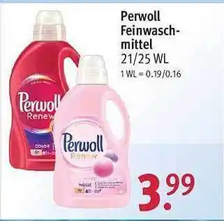 Rossmann Perwoll feinwaschmittel Angebot