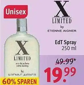 Rossmann X limited by etienne aigner edt spray Angebot