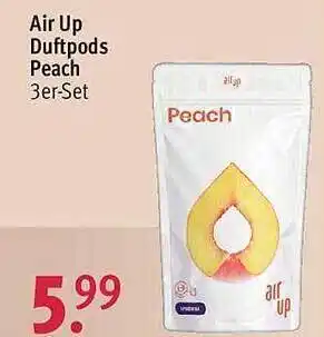 Rossmann Air up duftpods peach 3er-set Angebot