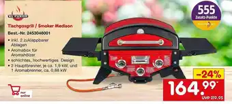 Netto Marken-Discount El fuego tischgasgrill oder smoker medison Angebot