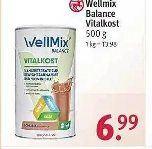 Rossmann Wellmix balance vitalkost Angebot