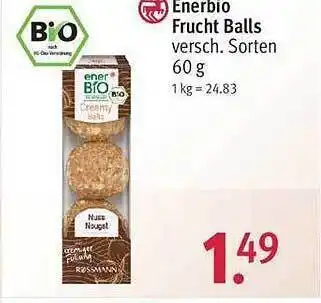 Rossmann Enerbio frucht balls Angebot