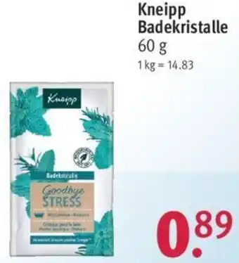 Rossmann Kneipp Badekristalle 60 g Angebot