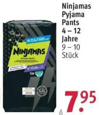 Rossmann Ninjamas Pyjama Pants 4-12 Jahre 9-10 Stück Angebot