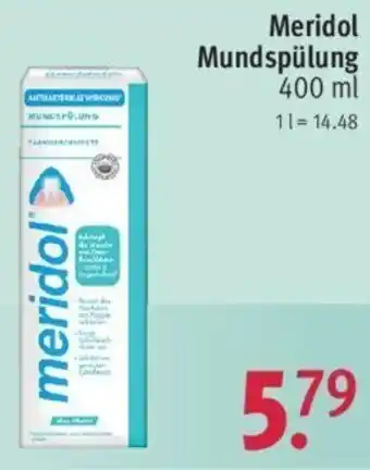 Rossmann Meridol Mundspülung 400 ml Angebot