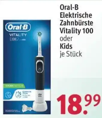 Rossmann Oral-B Elektrische Zahnbürste Vitality 100 oder Kids Angebot