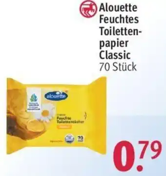 Rossmann Alouette Feuchtes Toilettenpapier Classic 70 Stück Angebot